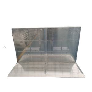 Barrière de foule en aluminium en gros, charge lourde, stable, clôture pliable pour événements - Product Image 1