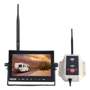 7 ''kỹ thuật số màn hình không dây với 1080P không thấm nước AHD <span class=keywords><strong>Transmitter</strong></span> kit, nâng cấp có dây của bạn AHD máy ảnh để hệ thống không dây - Product Image 1