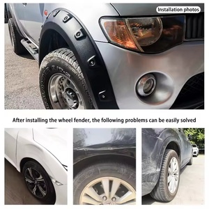 Guardabarros de Rueda de ABS Negro de Alta Calidad Marca KQD para Mitsubishi Triton L200 2005-2015 - Product Image 3