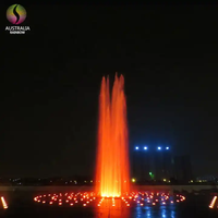 Fuente Seca Musical para Exteriores Controlada por Computadora con Luces LED de Colores para Decoración de Plazas