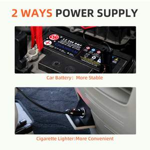 رافعة سيارات كهربائية هيدروليكية 5 طن 12 فولت مع مفتاح ربط صدمي، طقم أدوات إصلاح طارئة للسيارات معدنية، الأكثر مبيعًا - Product Image 6