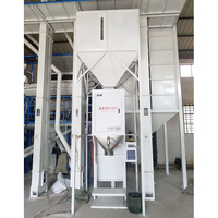 Máquina semiautomática de envasado de pellets de grado alimenticio, 300 bolsas/h, para molinos de arroz, accionada neumáticamente con componentes de motor central