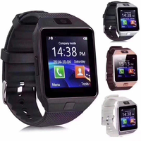 Montres téléphoniques mobiles en gros, caméra, carte SIM, appel vidéo, WiFi, écran tactile, Reloj Inteligente, montre intelligente DZ09
