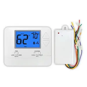 Energy - Saving 24V Digital Wireless LCD Non-programmable PTAC Thermostat for Air Conditioner