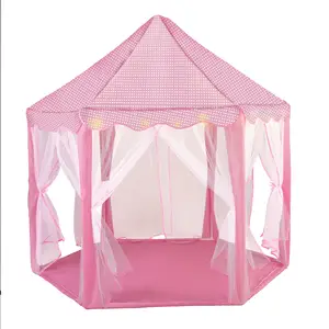 ארה"ב מחסן 53 "H נסיכת טירה לשחק אוהל בית עם LED כוכב אורות לילדים