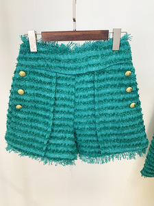 2024 Nieuwkomers Herfstontwerp Vrouwen Tweed Franjes Vrijetijdsbroek <span class=keywords><strong>Blazer</strong></span> Pakken - Product Image 5