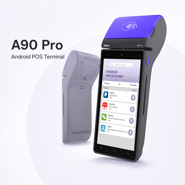 Aisino A90 Pro Smart POS Terminal Payment System Handheld Mobile Android NFC/RFID Cheap POS Machine