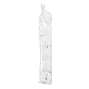 ENSEMBLE DE 6 SPHÈRES EN PLASTIQUE BLANC BRILLANT/MAT, DIAM. 7CM - Product Image 1