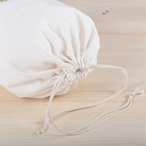 カスタマイズロゴプリント環境にやさしい再利用可能キャンバスダストカバーバッグジュエリー包装ポーチコットンドローストリングバッグ - Product Image 4
