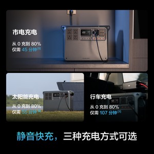 Nuevo Producto D JI POWER 2000, Fuente de Energía Portátil para Exteriores con Carga Rápida, Almacenamiento de Energía para Camping, 220V 3000W - Product Image 4