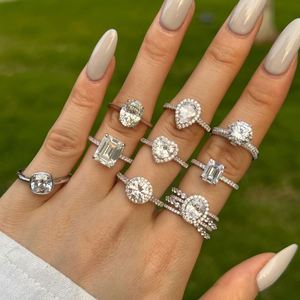 Dylam Shiny Women Jewelry S925 <b>Silver</b> Gold Plated <b>Eternity</b> Band Colorful Heart Shape 12 Months Birthstone Wedding Bridal <b>Rings</b> - Product Image 2