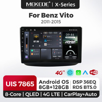 MEKEDE X30 X40 Android 15 Écran RDS AM FM Lecteur vidéo de voiture Car-play pour Benz Vito 2011-2015 Lecteur multimédia de voiture
