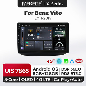 MEKEDE X30 X40 Android 15 Écran RDS AM FM <span class=keywords><strong>Lecteur</strong></span> vidéo de voiture Car-play pour Benz Vito 2011-2015 <span class=keywords><strong>Lecteur</strong></span> multimédia de voiture - Product Image 1