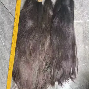 Cabelo humano de um doador de bebê cru 2024 de seda