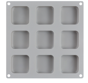 MUYULINS Factory Customizable 9-Cavity Cube-Shaped Bath LFGB Platinum Grade Non-Stick BPA-Free <b>Silicone</b> Handmade Soap Mold - Product Image 5