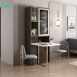 Tavolo da Pranzo Multifunzionale Pieghevole con Piano Effetto Marmo di Lusso <span class=keywords><strong>e</strong></span> Sedie per <span class=keywords><strong>Sala</strong></span> da Pranzo - Product Image 5