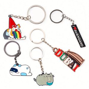 Wholesale <b>Custom</b> Zinc Alloy Enamel <b>Key</b> Chain Design Your Company logo Promotional Gift Blank Metal Keychains - Product Image 6