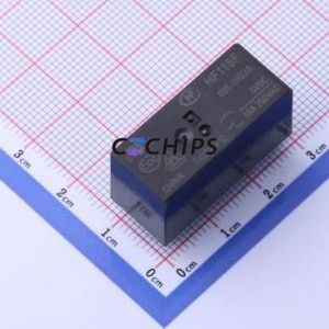 HF115F/005-1HS3A Power Relay DIP,12.7x29mm Relay 5V 1 Normally Open: 1A (SPST-Normally Open)::: 6 16A-250VAC - Product Image 1