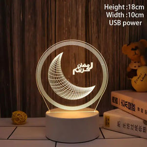 Multiples styles arabe Allah Muhammad Islam Style Series Cheap Low Price <span class=keywords><strong>LED</strong></span> 3D Acrylique <span class=keywords><strong>Lampe</strong></span> de table décorative - Product Image 6