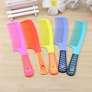Peignes à cheveux en plastique colorés, grands peignes à dents larges pour la coiffure à domicile, pour les étudiants et l'usage quotidien - Product Image 1