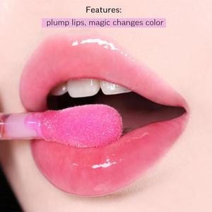 Plumper-aceite aromático para el cuidado <span class=keywords><strong>de</strong></span> los labios, tinte colorido transparente vegana, color rosa, aceite <span class=keywords><strong>de</strong></span> fruta personalizada, venta al por mayor, 21 Uds. - Product Image 4