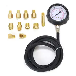 Transmission Fluid Diagnostic Tester Tool 12 Pcs Oil Pressure Gauge Tester Kit Engine Compression Pressure Meter Gauge Kit