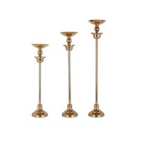 Vases de mariage hauts décoratifs en métal doré, support à fleurs pour décoration de mariage, centres de table argentés pour fête de mariage, porte-bougie