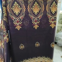 Tissu de rideau transparent turc brodé en polyester 100% de luxe d'usine pour le salon