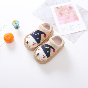 Chaussettes respirantes en coton pour enfants, avec semelle en caoutchouc, antidérapantes, pour l'intérieur et l'extérieur, 1 paire - Product Image 6