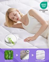 Matressess Queen Size Coussin de refroidissement sur-matelas 7 zones Egg Crate king Memory Foam Mattress Topper 180X200cm 4 Inches