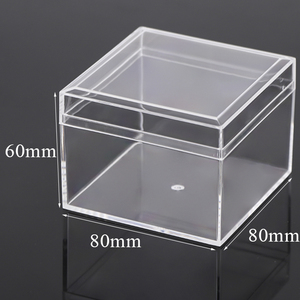 SUNSHING Personalised Wedding Candy Box Acrylic Coconut Dessert Container with Lid Clear Gemstone Display Boxes Square Case - Product Image 6