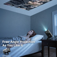 Projecteur intelligent ROJIN X7AR Android 14, résolution native 1080P, 800 ANSI, mise au point automatique, WiFi 6, compatible 5.4 4K, home cinéma