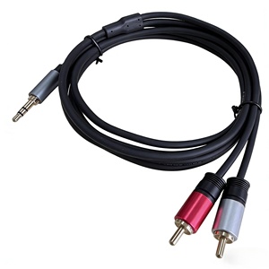 Cable de Audio de 3.5mm a 2 Conectores <span class=keywords><strong>RCA</strong></span>, Varias Longitudes, Venta al Por Mayor de Fábrica - Product Image 5