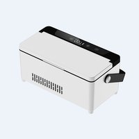 Estuche Refrigerador de Viaje para 12 Ampollas de 3ml, con Batería Recargable USB, Mini Congelador Médico para Auto, Refrigerador Compacto para Péptidos y Maquillaje