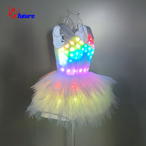 FUTURE lumière LED lumineuse vêtements de danse exotiques Pole Dancewear Lingerie <span class=keywords><strong>Sexy</strong></span> Stripper tenues filles robe de soirée de - Product Image 6