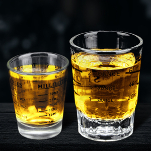Bicchierini da Shot in Cristallo Senza Piombo con Logo Personalizzato, Capacità 30/60ml, Design Classico, per Uso Domestico e Feste, Bicchieri per Liquori e Vino con Scala Graduata - Product Image 3