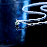 S925 Sterling zilveren Moissanite hanger ketting lichte luxe ketting zeshoekige vorm dames Valentijnsdag cadeau sieraden