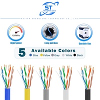 Câble LAN UTP Cat 5e CMR à paires torsadées 8 conducteurs 24AWG en cuivre recuit massif gris avec gaine LSZH PVC conforme ANSI/TIA-568.2
