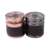 Produit transfrontalier très demandé : Grinder à cigarettes en métal, design Boussole Roulette russe TEM, style luxe léger et minimaliste