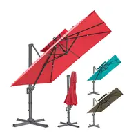 Fuers — grand parapluie d'extérieur, carré TYS016, sous-marine, pour jardin, Patio