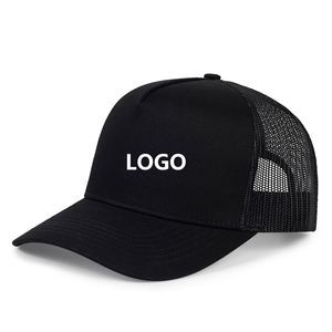 Factory Wholesale Trucker <b>Baseball</b> Cap Custom Logo 5 Panel Curved Brim Mesh Trucker <b>Hat</b> for <b>Man</b> - Product Image 1