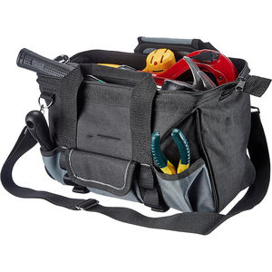 Échantillon gratuit Sac à outils en toile imperméable avec sangles réfléchissantes de sécurité Sac à outils portable multi-poches avec large ouverture OEM/ODM - Product Image 1