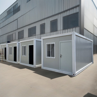 Contenedor de Envío Modular Prefabricado con Estructura de Ruedas, Oficina Desmontable, Diseño Transpirable para Uso Exterior