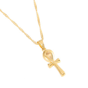 Egiziano Ankh Croce Pendente Della Collana Donna Oro Delle Ragazze di Colore Egitto Geroglifici Dei Monili di Fascini - Product Image 2