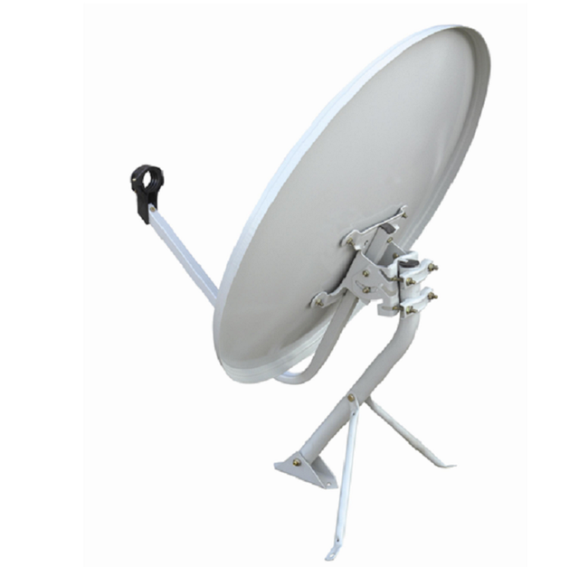 80 cm Satellite Dish with It Accessories Offset Satellite Dish Ku Band 75cm Offset Satellite Dish Antenna with Triangle Base