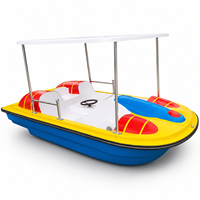 Bateau à pédales gonflable en fibre de verre Bee Duck pour 2 passagers - Produit de jeu aquatique pour hôtels et complexes hôteliers