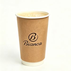 Single <b>Wall</b> Protective Heat <b>Insulation</b> Kraft <b>Paper</b> Disposable Sleeve for Drinks and Coffee Hot Cup Sleeves - Product Image 2