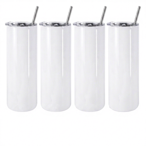 USA Stock Stainless Steel 20oz Vacuum Insulated Tumbler with <b>Plastic</b> Straw and All Attachments - Product Image 1