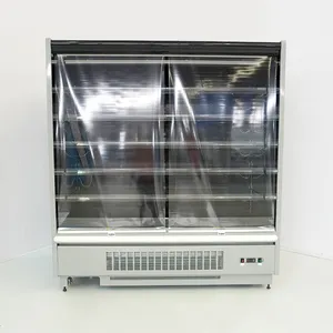 Estantes de supermercado, refrigerador para verduras, productos de supermercado, refrigerador comercial