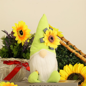 Mùa hè Gnome Set Hướng Dương Bọ Rùa điểm nhấn màu vàng màu xanh lá cây sang trọng gnomes mùa xuân mùa hè trang trí cho nhà Tabletop Quà Tặng - Product Image 6